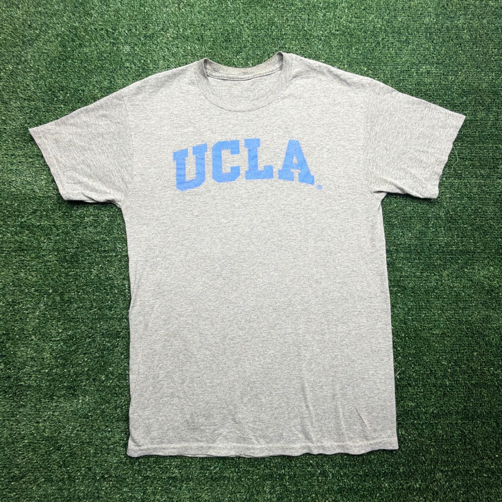 UCLA Bruins‎ T Shirt Mens Small Gray Blue Graphic Retro VTG Style Short Sleeve